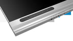 Strakke zilveren rand van het 108-inch Dahua COB LED-scherm met diverse aansluitpoorten zoals HDMI, USB en RJ45.