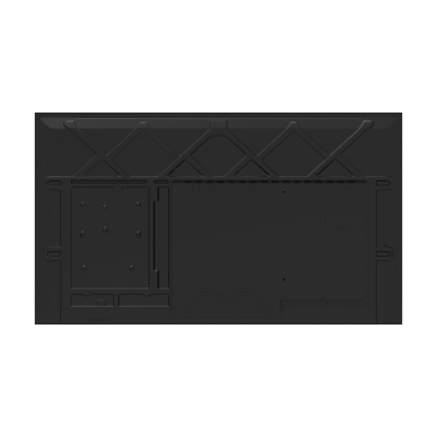 Zwarte achterkant van de 98-inch Dahua DHI-LM98-S400 digital signage display met robuust metalen frame.