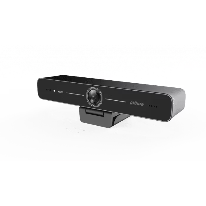 Zwarte Dahua 4K USB-camera met compact, strak design voor AC en CC series displays.